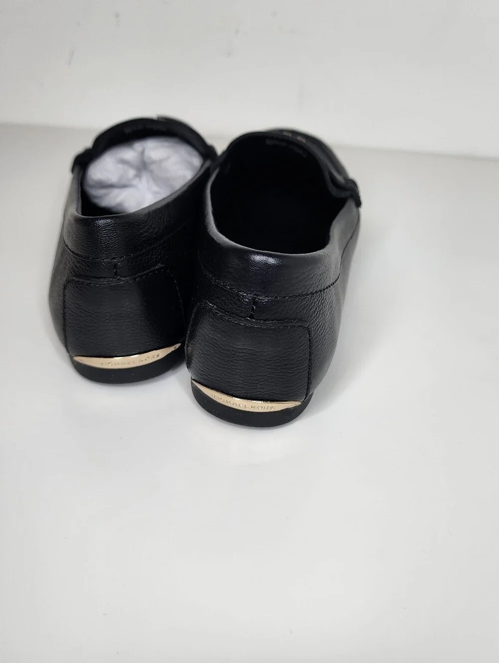 Michael Kors Melanie Womens Moc Flat Black  Leather Loafers Size 6